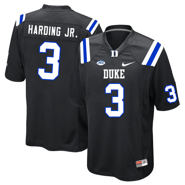 Men #3 Darrell Harding Jr. Duke Blue Devils College Football Jerseys Sale-Black
